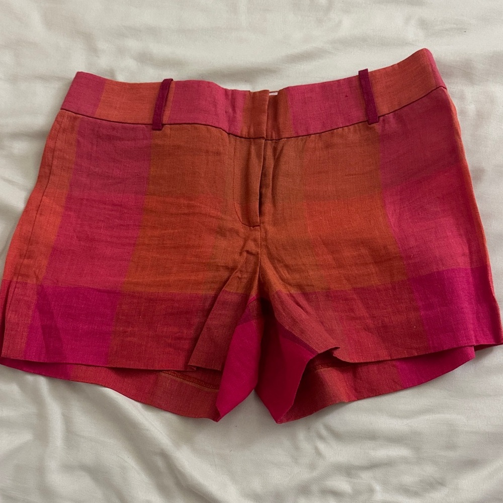 J. Crew Pink and Orange Women's Bermudas